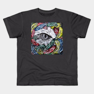 "Eagle's eye" color version Kids T-Shirt